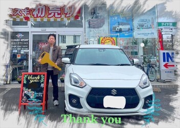 N様　新車ｽｲｽﾎﾟご納車おめでとうございます！
